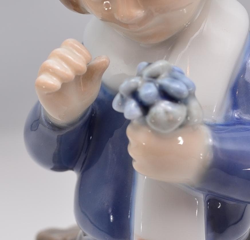 花束を持つ少女　＃4525　★ロイヤルコペンハーゲン　デンマーク　ヴィンテージ_画像8