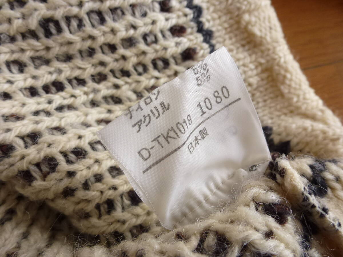 90s TAKEO KIKUCHI タケオキクチ ニット セーター ビンテージ Mサイズ相当 即決あり!_画像7