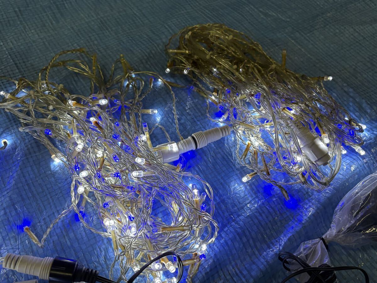 LED illumination tsulala лёд kru свет 96 лампочка ×5 распорка 100 лампочка синий белый голубой белый Tokyo low sok производство ka Sahara защита от дождя type наружный для 