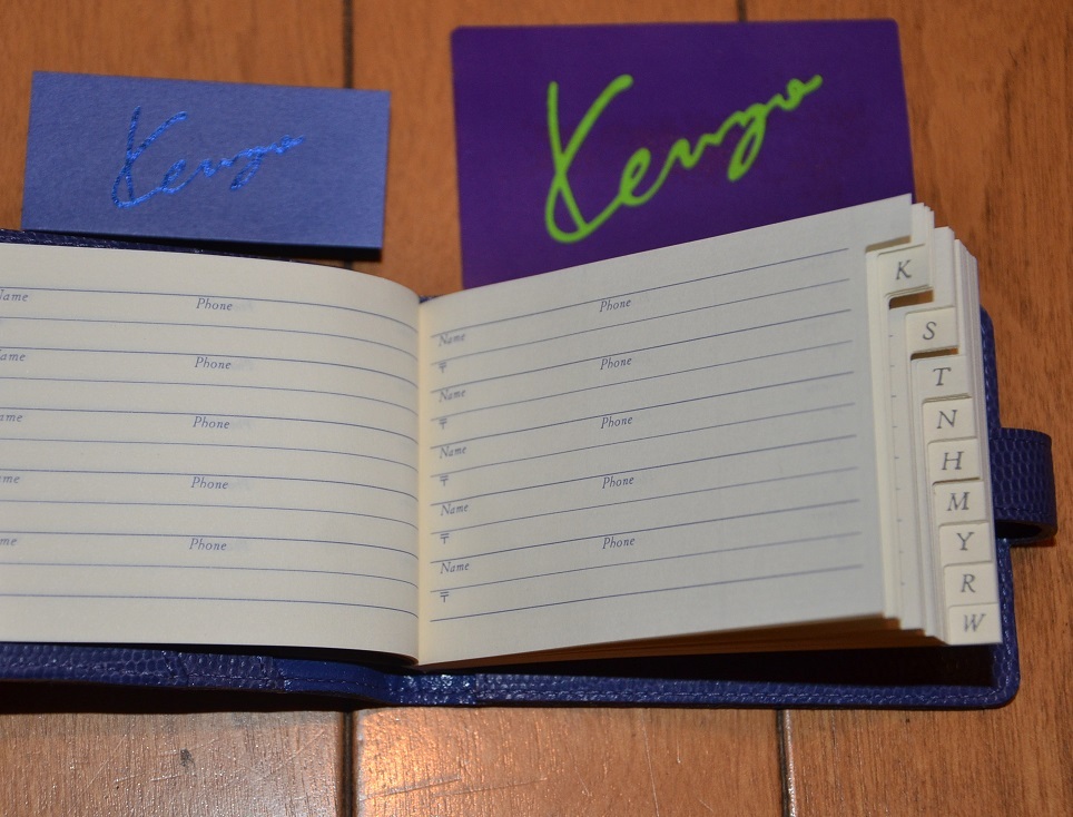 新品・未使用品　KENZO　カードケース（名刺、クレジットカード、他）、電話帳付き（外すと4枚収納のカードケース）　_画像5