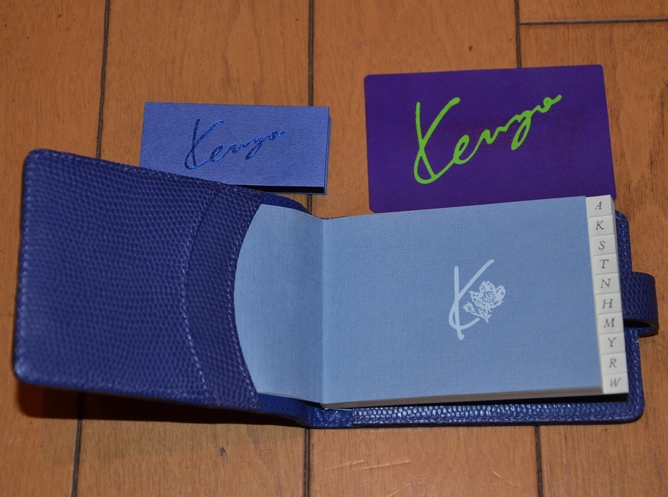 新品・未使用品　KENZO　カードケース（名刺、クレジットカード、他）、電話帳付き（外すと4枚収納のカードケース）　_画像4