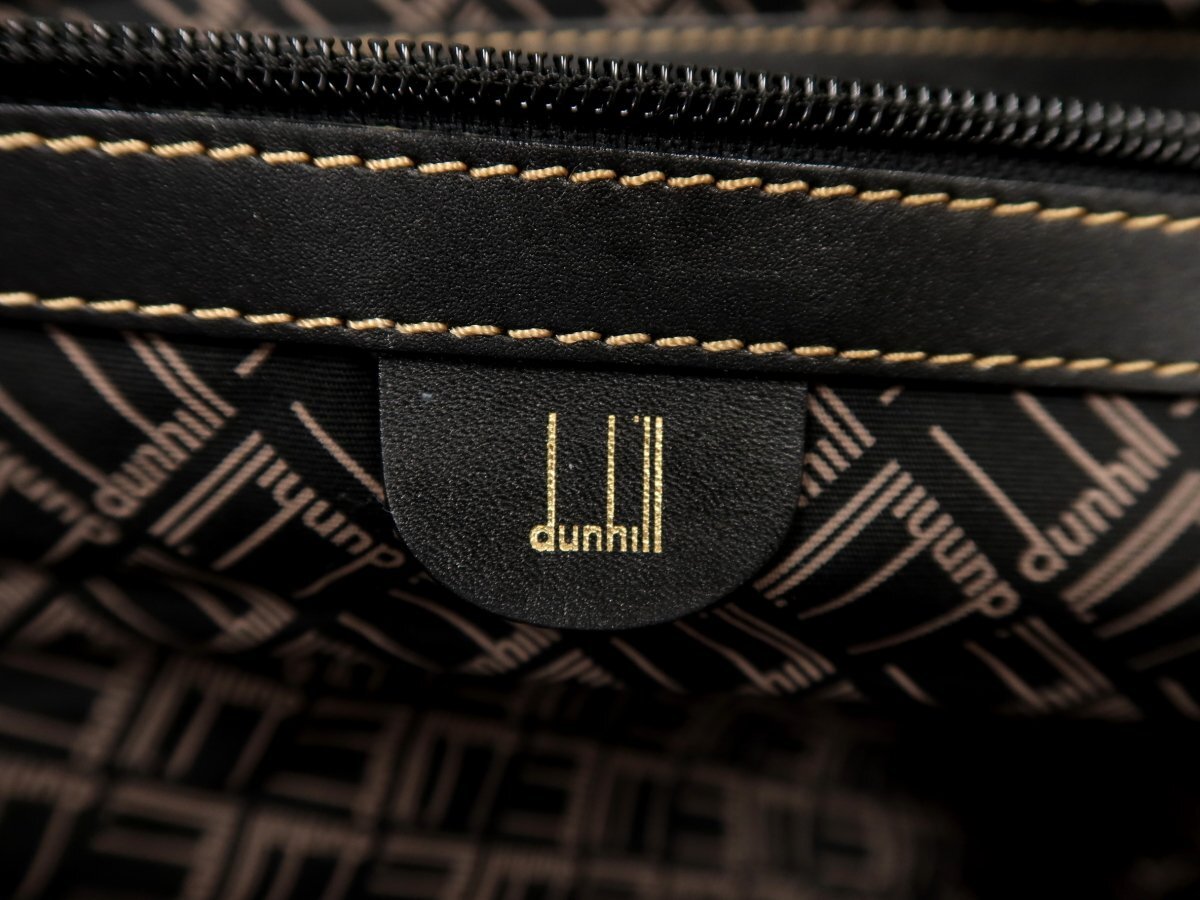 ●超美品●dunhill ダンヒル●メンズ●カーフ レザー 本革●2way ボストン バッグ●ダークブラウン●ゴールド金具●大容量●旅行●Js62793_画像7