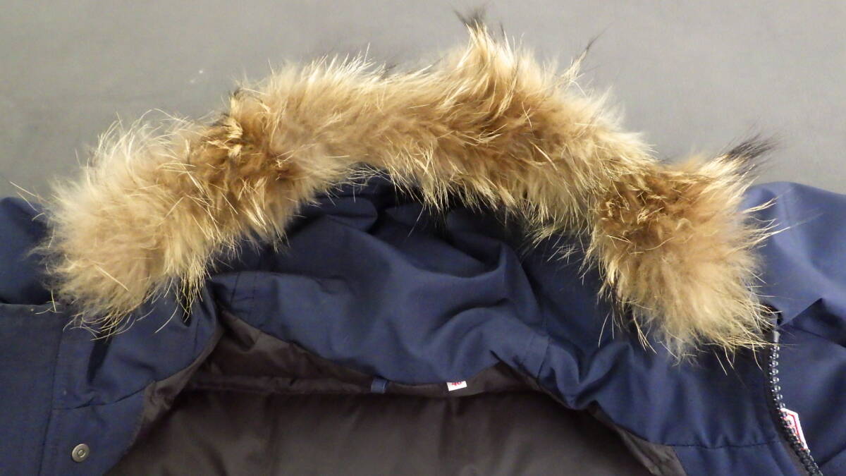 DANTON ダントン ロングダウン ジャケット ネイビー サイズ 40 JD-8634 15A-FA-002 【中古】_画像8