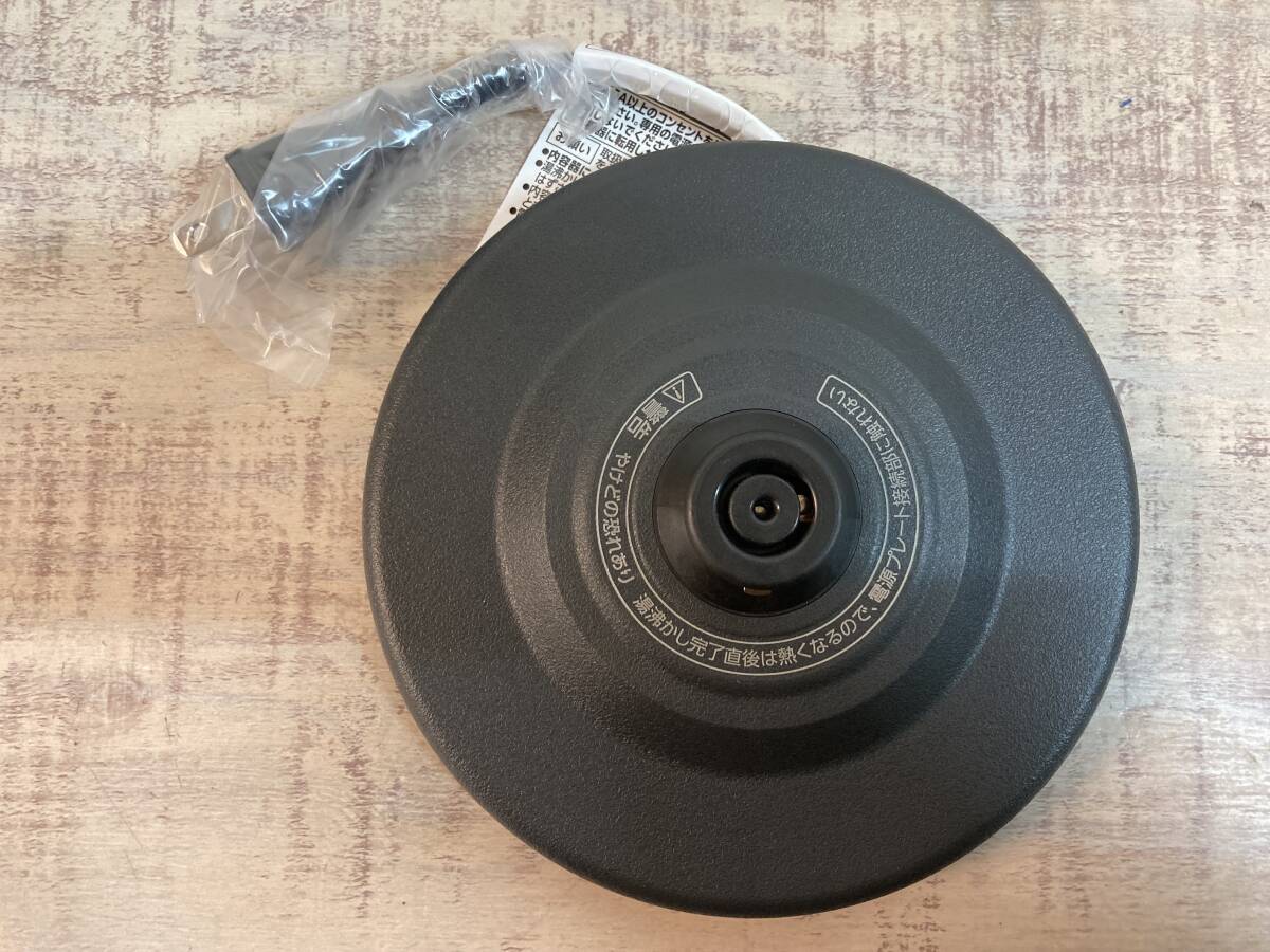 ☆未使用品 ZOJIRUSHI 象印 電気ケトル CK-ZA08-BA ブラック 転倒湯もれ防止 本体二重構造_画像8