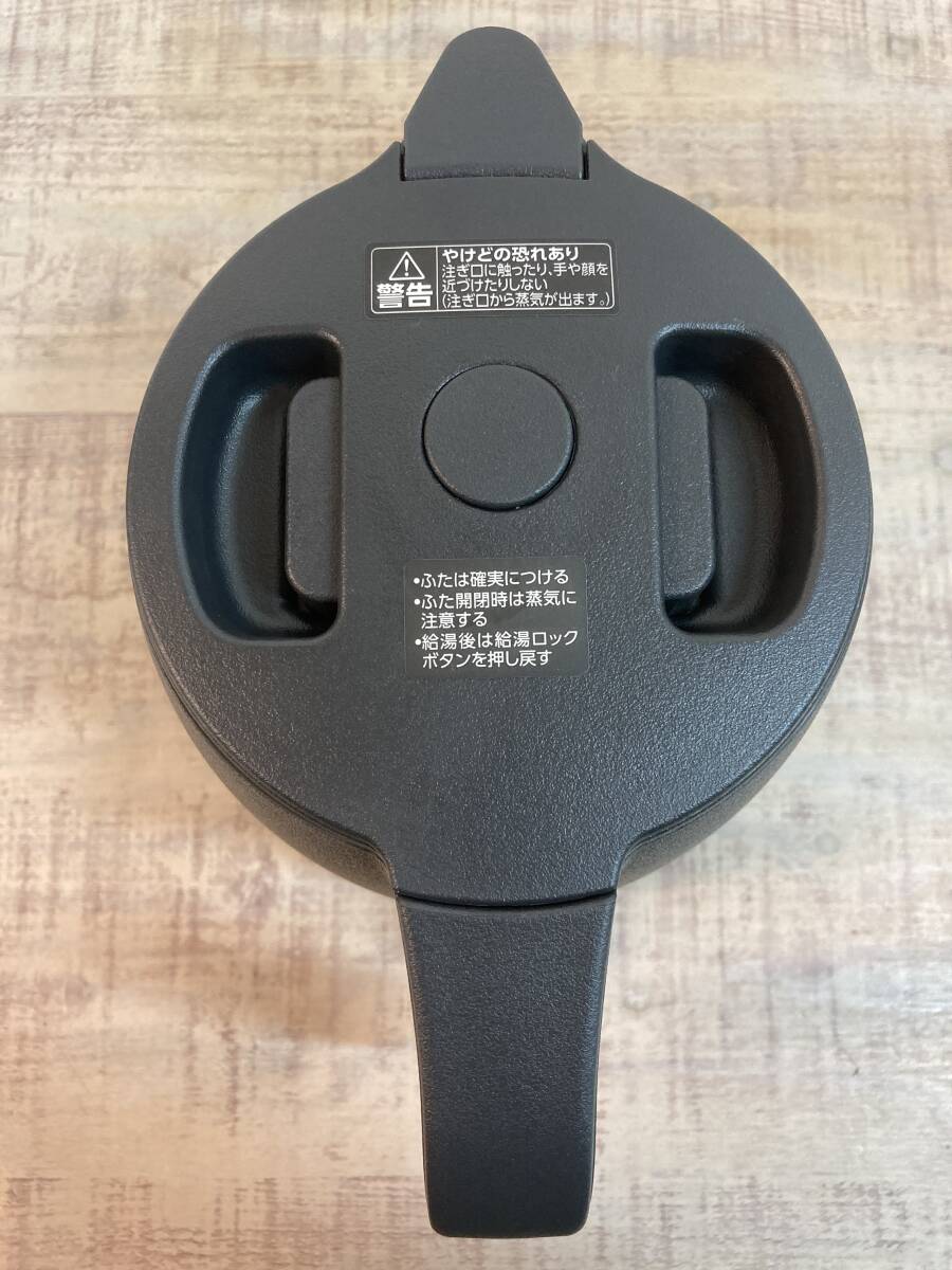 ☆未使用品 ZOJIRUSHI 象印 電気ケトル CK-ZA08-BA ブラック 転倒湯もれ防止 本体二重構造_画像4