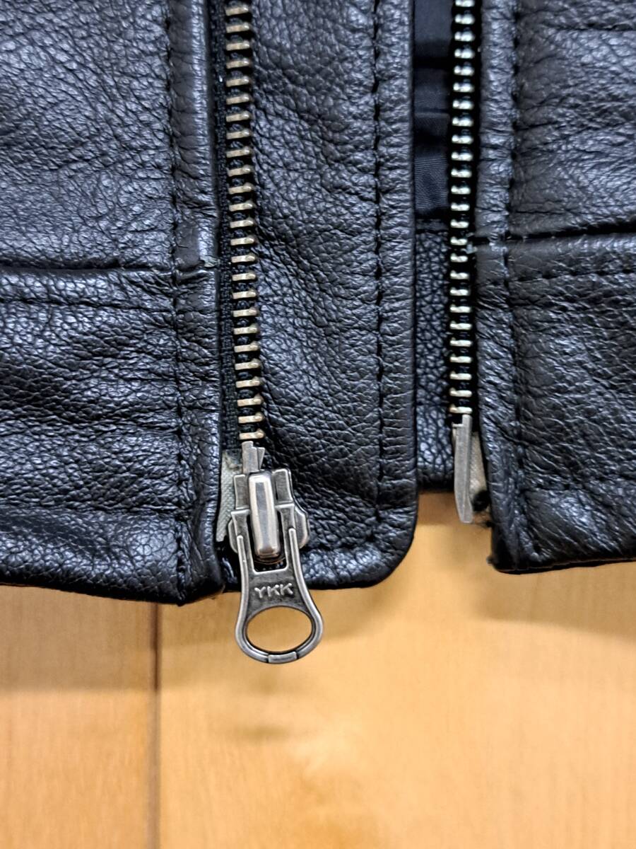 ★送料無料 ★訳あり ★HARLEY-DAVIDSON ハーレーダビッドソン 革ジャケット ★ブラック 表示サイズS(M相当)_画像5