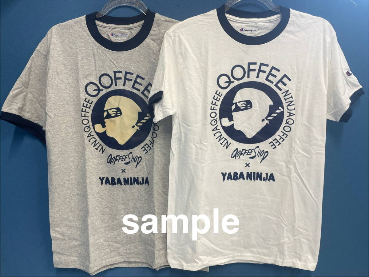 11-B79/5-100 【新品未使用未開封】QOFFEE×YABANINJA コラボTシャツ RIEHATA Champion ユニセックス XLサイズ 3色(WH/GY/BK)29枚セット_画像5