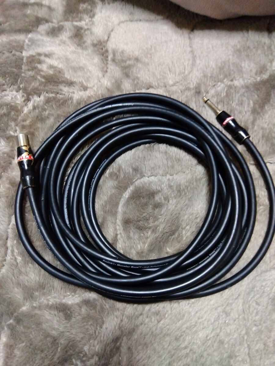 モンスターケーブル　ベース用　6.3m_画像1