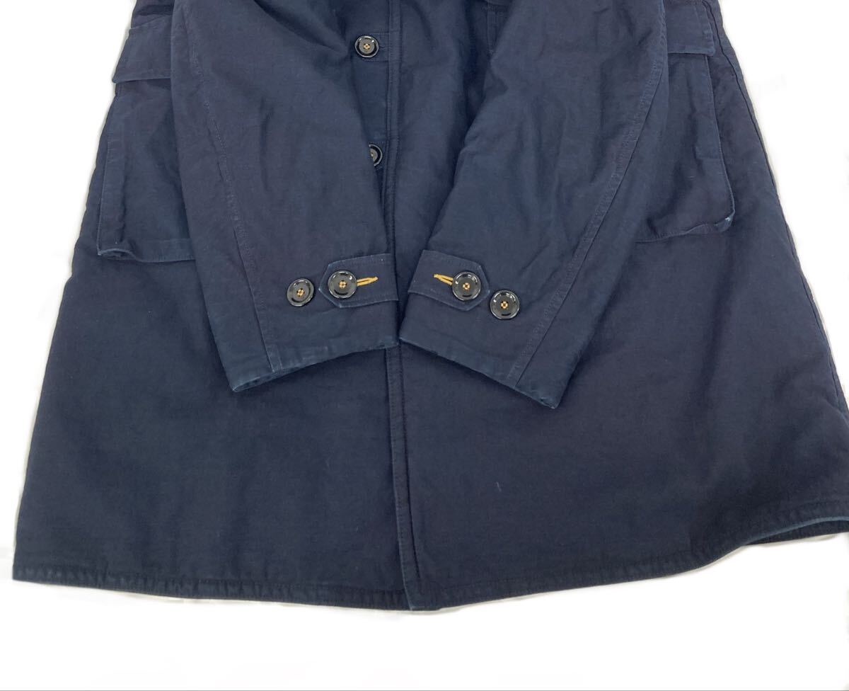 T11/071 メンズ インディゴ 藍染 45rpm フォーティファイブアールピーエム コート イヌイットコート アウター ネイビー_画像5