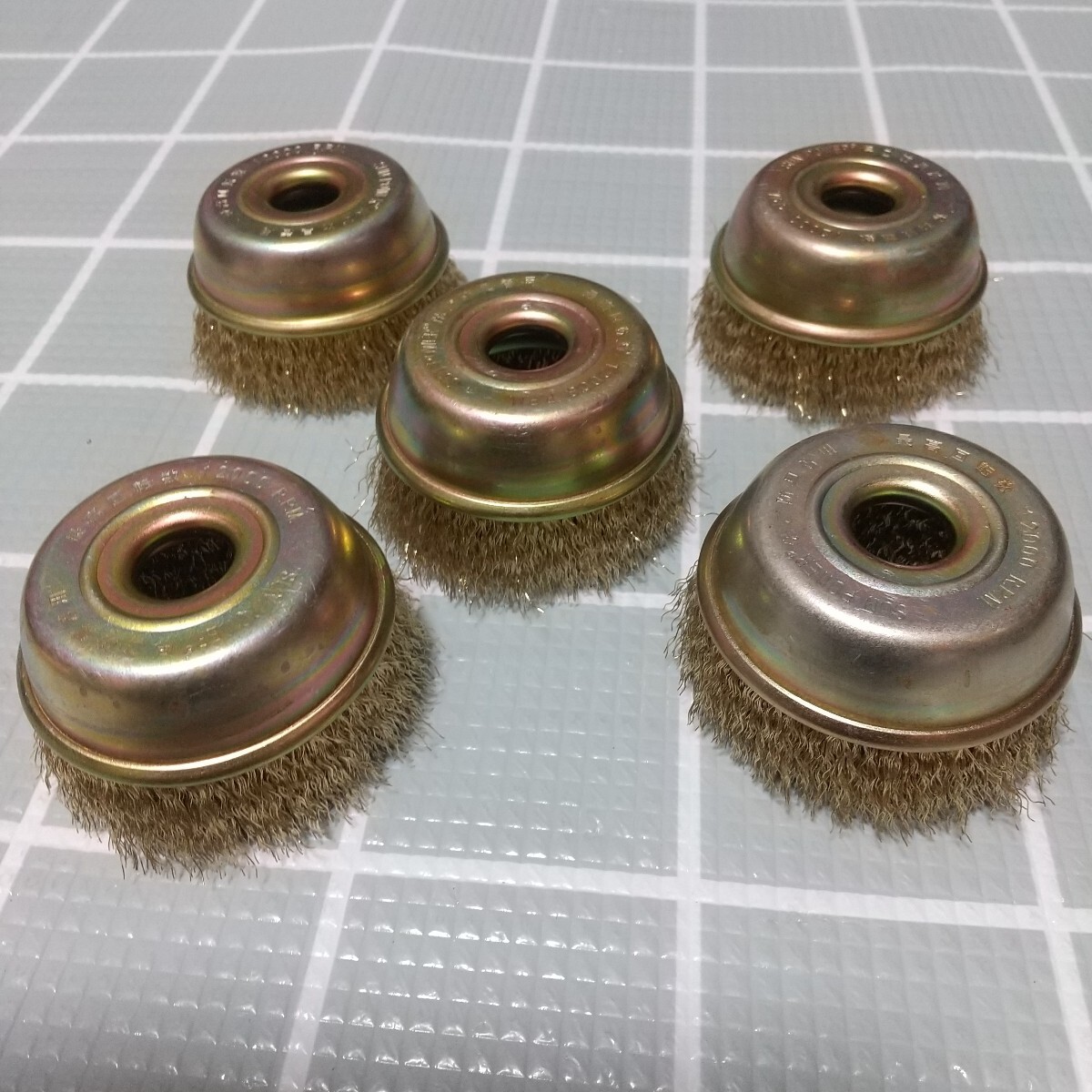 グラインダー カップブラシ ワイヤーブラシ 5個セット_画像1