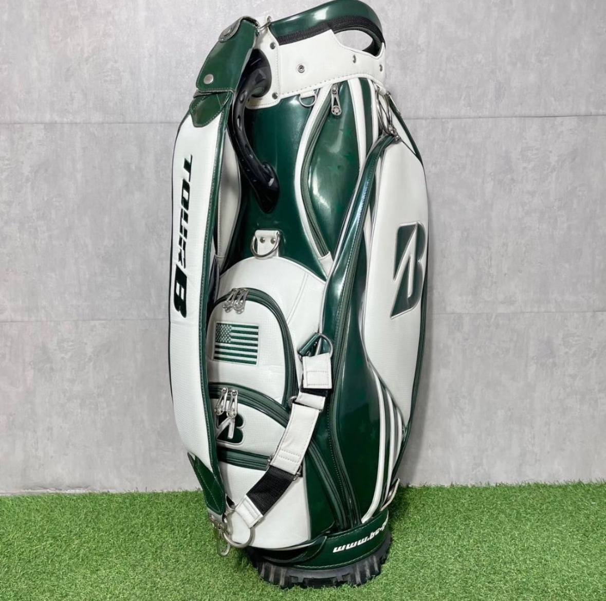 【激レア】BRIDGESTONE TOUR B ブリヂストン ツアーB メジャーコレクション キャディバッグ グリーン 3点式 大人気 希少 入手困難品_画像4