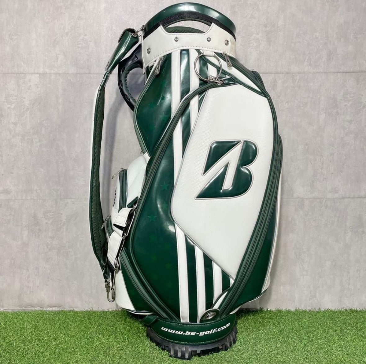 【激レア】BRIDGESTONE TOUR B ブリヂストン ツアーB メジャーコレクション キャディバッグ グリーン 3点式 大人気 希少 入手困難品_画像2