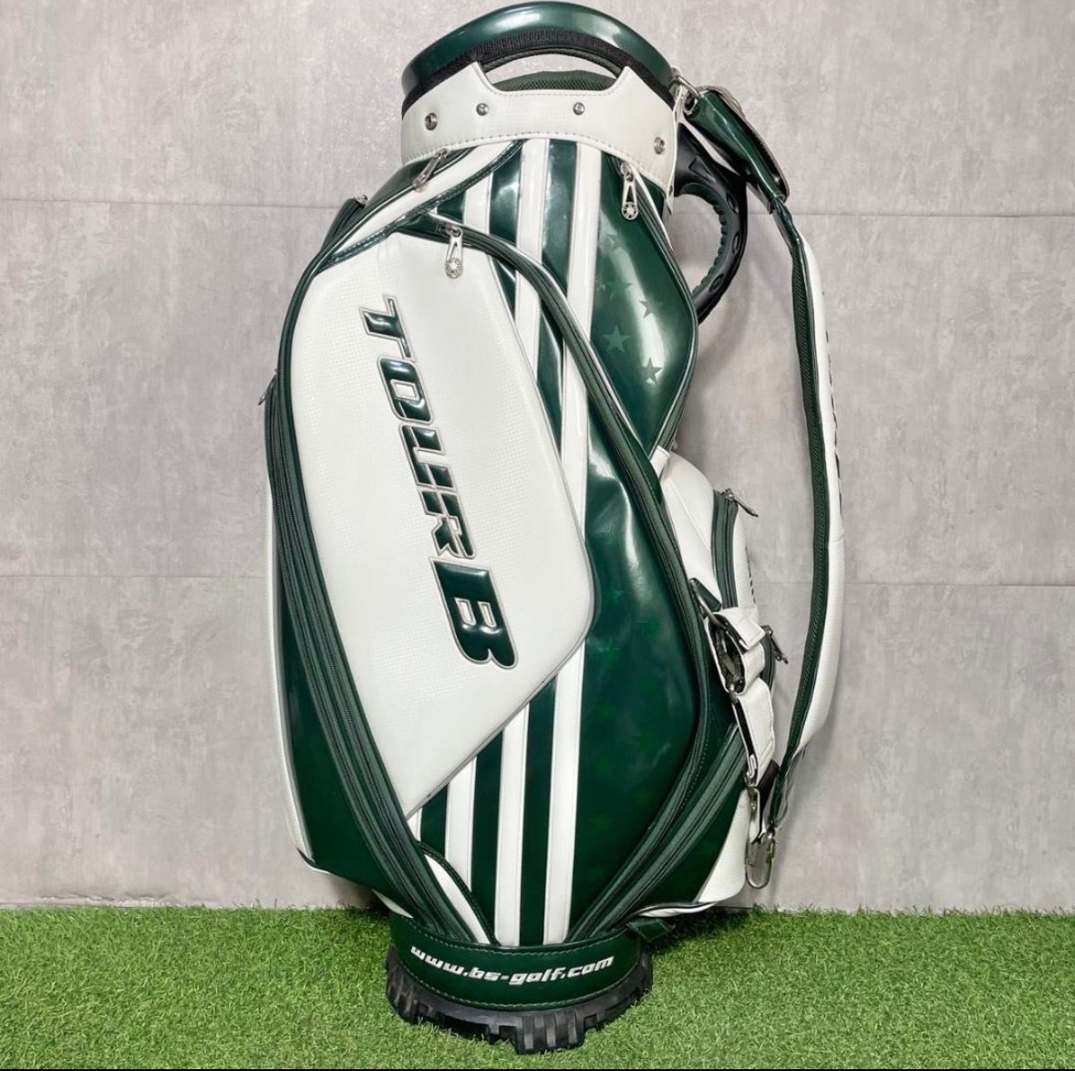 【激レア】BRIDGESTONE TOUR B ブリヂストン ツアーB メジャーコレクション キャディバッグ グリーン 3点式 大人気 希少 入手困難品_画像3