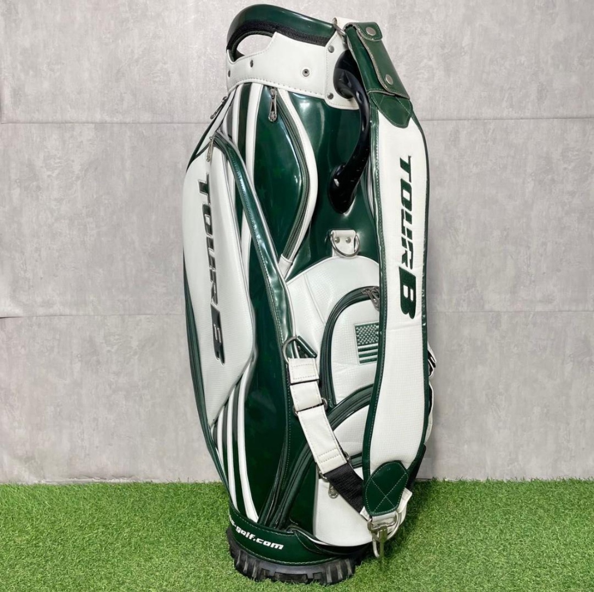 【激レア】BRIDGESTONE TOUR B ブリヂストン ツアーB メジャーコレクション キャディバッグ グリーン 3点式 大人気 希少 入手困難品_画像5