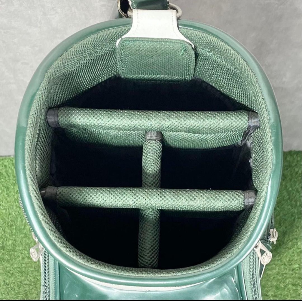 【激レア】BRIDGESTONE TOUR B ブリヂストン ツアーB メジャーコレクション キャディバッグ グリーン 3点式 大人気 希少 入手困難品_画像9