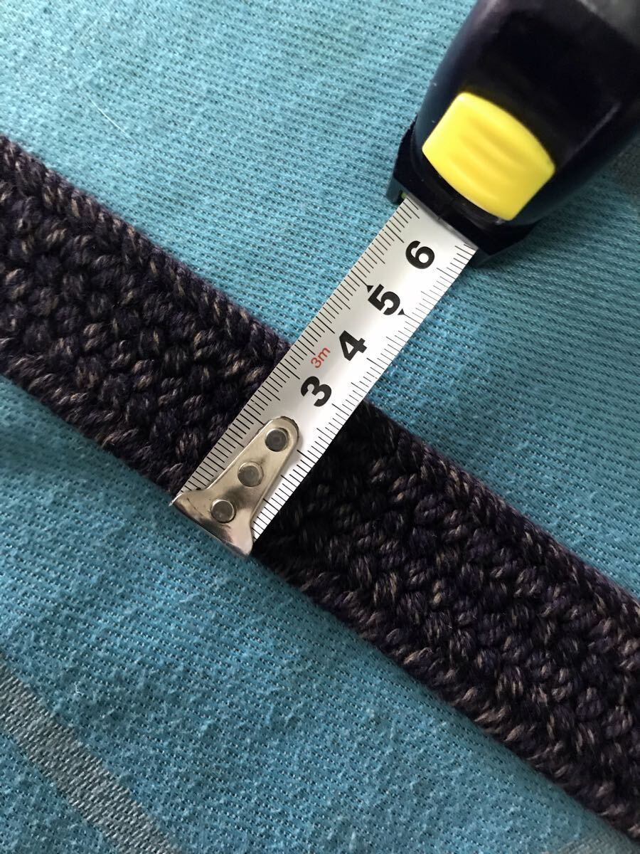 マスターバニー　 ベルト　伸びるベルト　1m15 ネイビー系_画像3