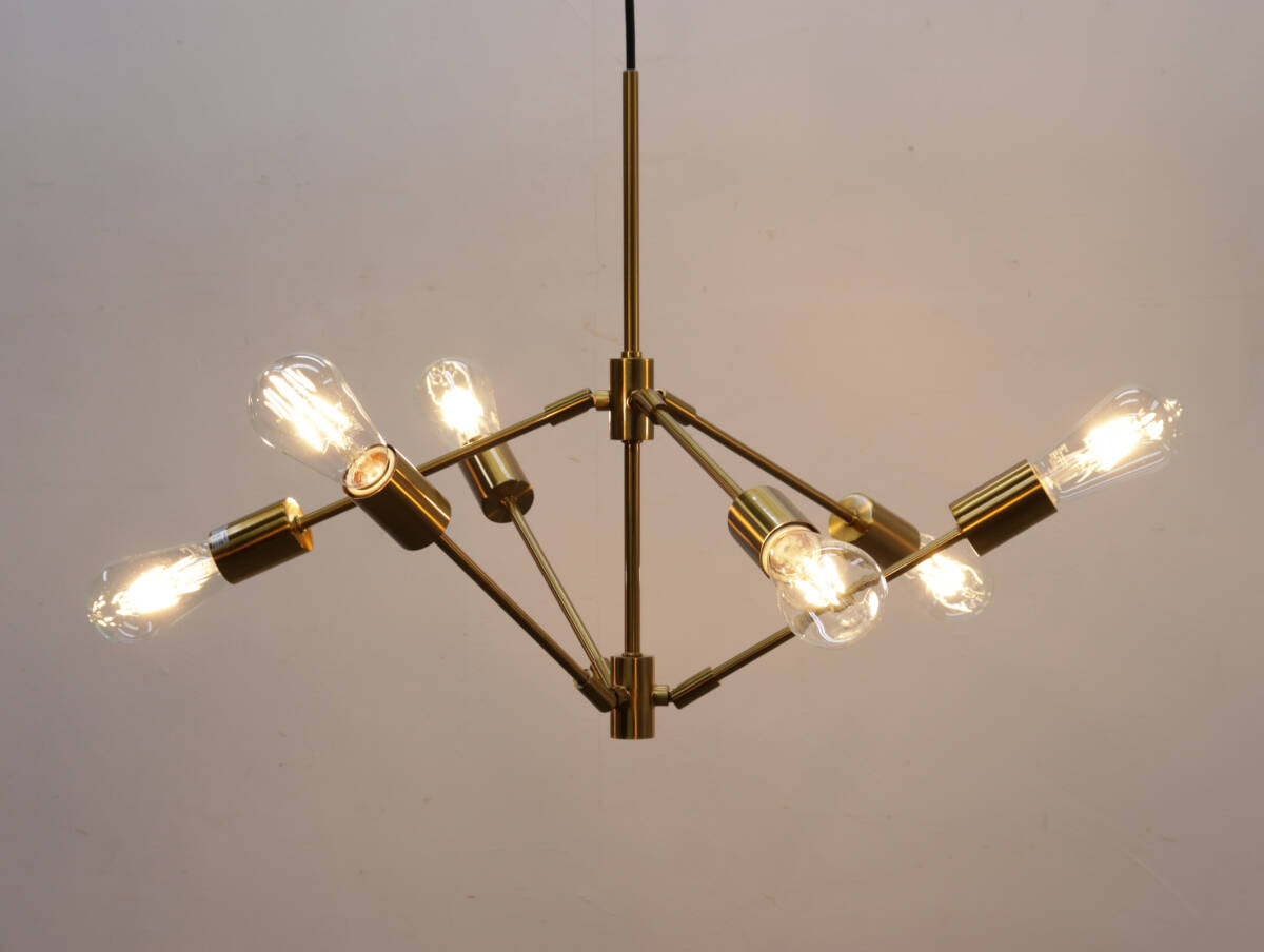 ◆INTERFORM インターフォルム Gradiska グラディスカ 6灯 ペンダント ライト ランプ 照明/ジャーナルアクメカフェサロン/◆_画像1