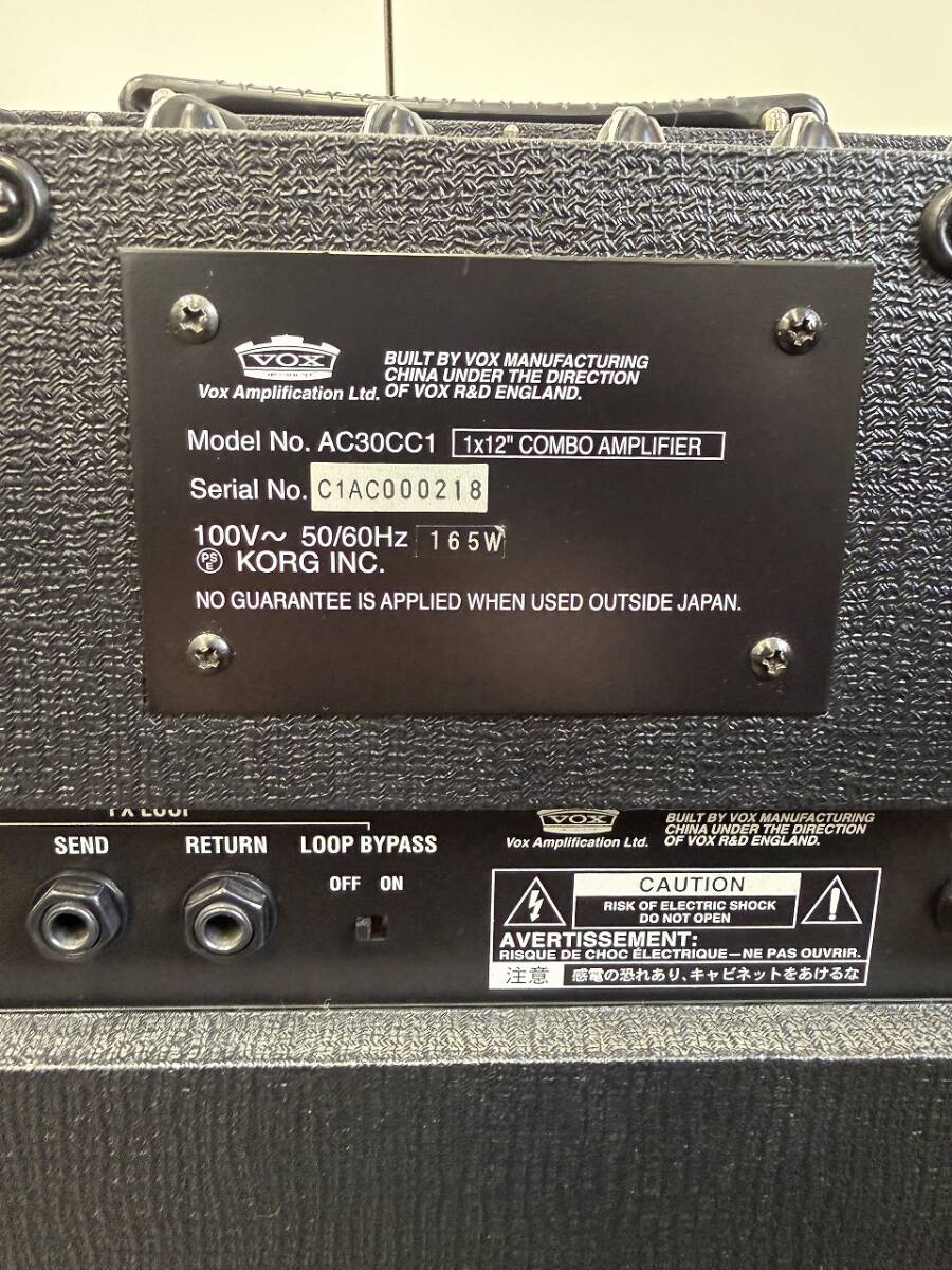 (30728)VOX/ヴォックス　AC30CC1　ギターコンボアンプ　音響機材　※動作未確認　中古/現状品_画像7