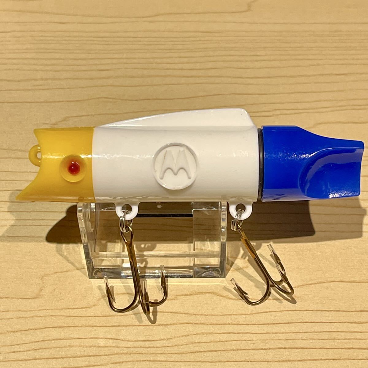 MOTOROLA Flashing LED Fishing Lure モトローラ 企業ノベルティールアー 白 ( トイルアー B級ルアー オールドルアー トップウォーター_画像2