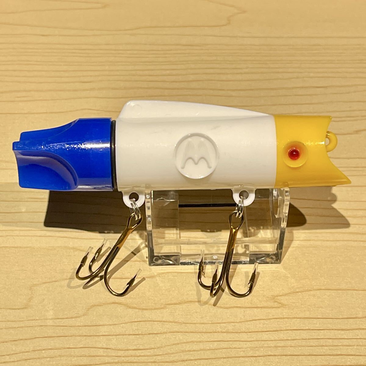 MOTOROLA Flashing LED Fishing Lure モトローラ 企業ノベルティールアー 白 ( トイルアー B級ルアー オールドルアー トップウォーター_画像3