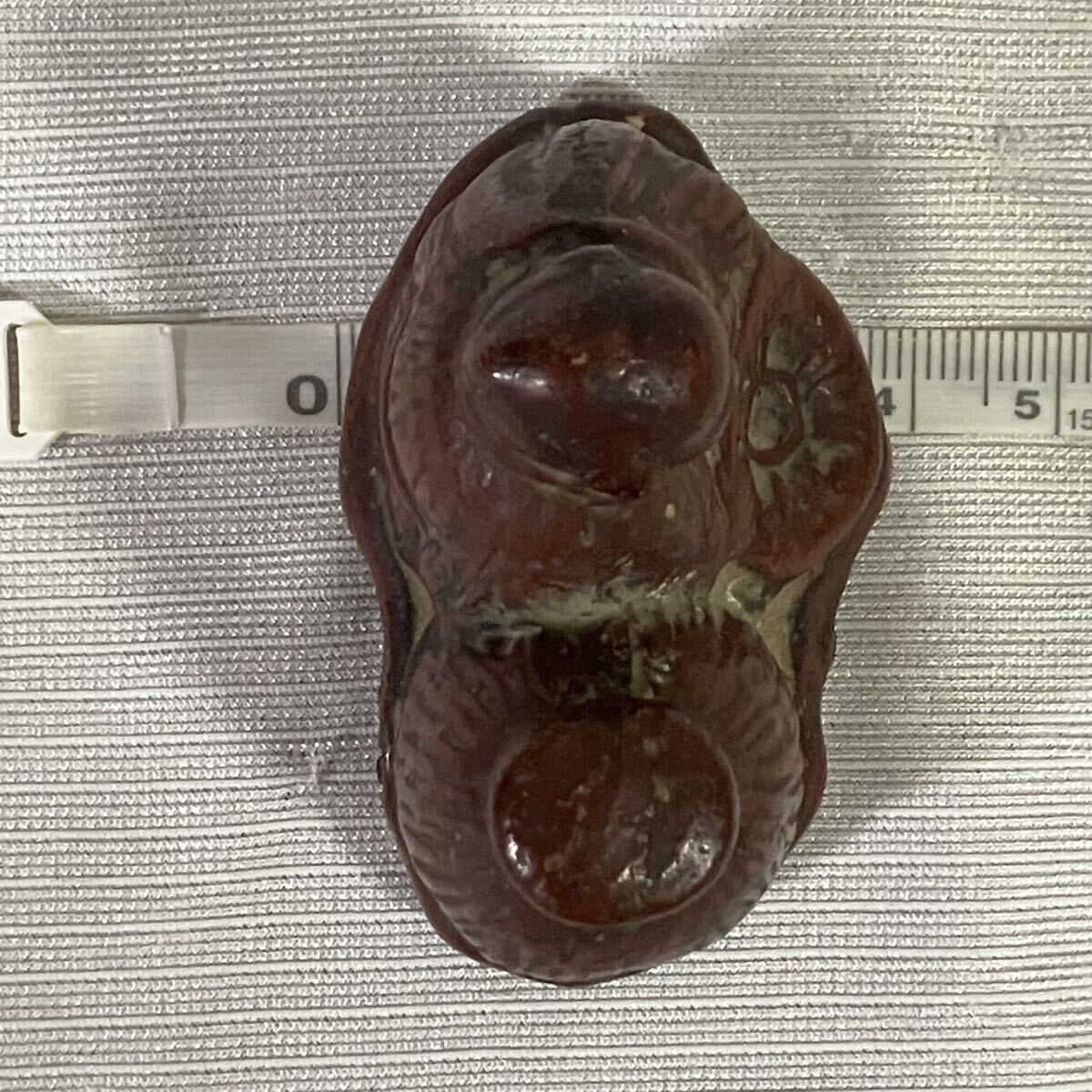 水戸 偕楽焼 農人形 印有り 置物 時代物 陶器_画像10