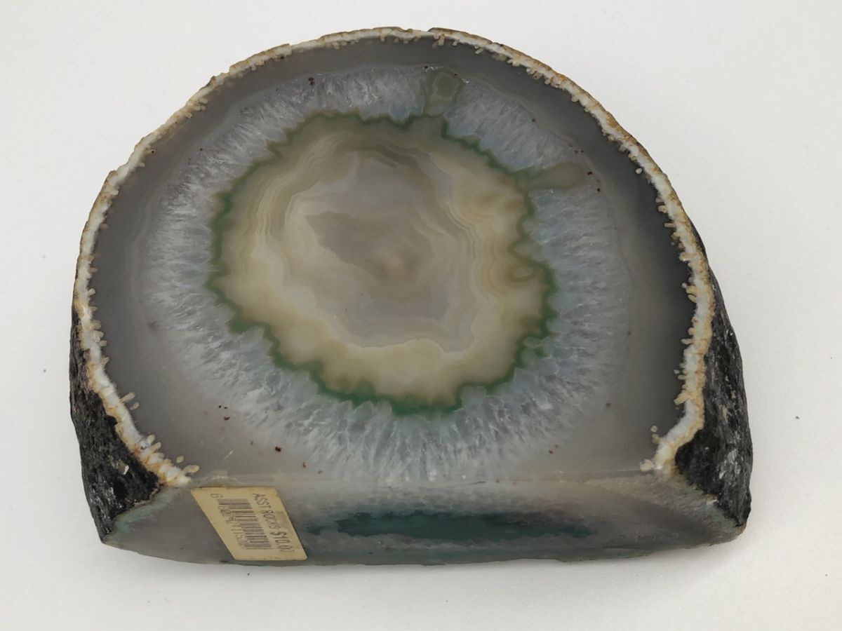 1104-200MKYD3985 置物 メノウ 鉱物 鉱石 インテリア ストーン 薬師窯 自然 コレクション サイズ 重さ写真掲載_画像5