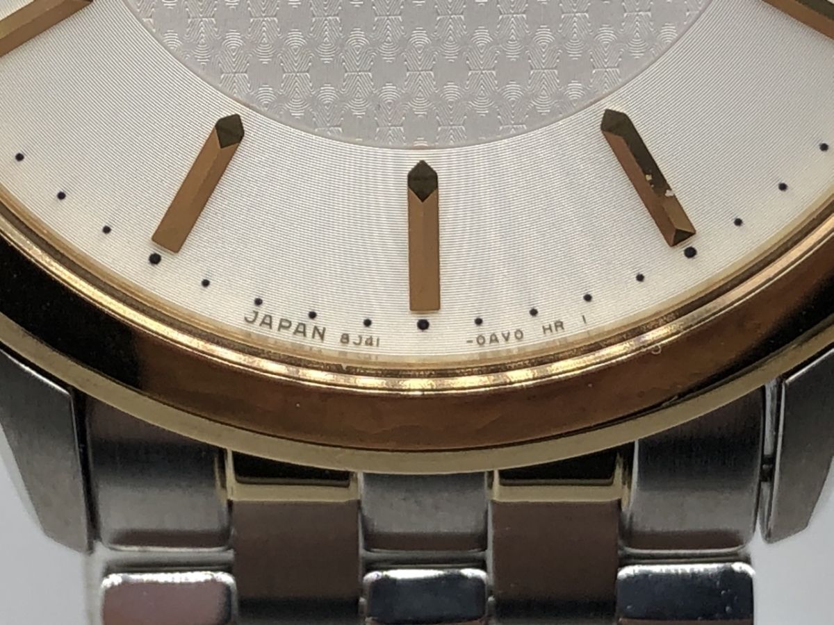 1104-201MKYD3992 腕時計 不動 SEIKO セイコー 8J41-0AM0 メンズ クォーツ コンビカラー 付属品有_画像5