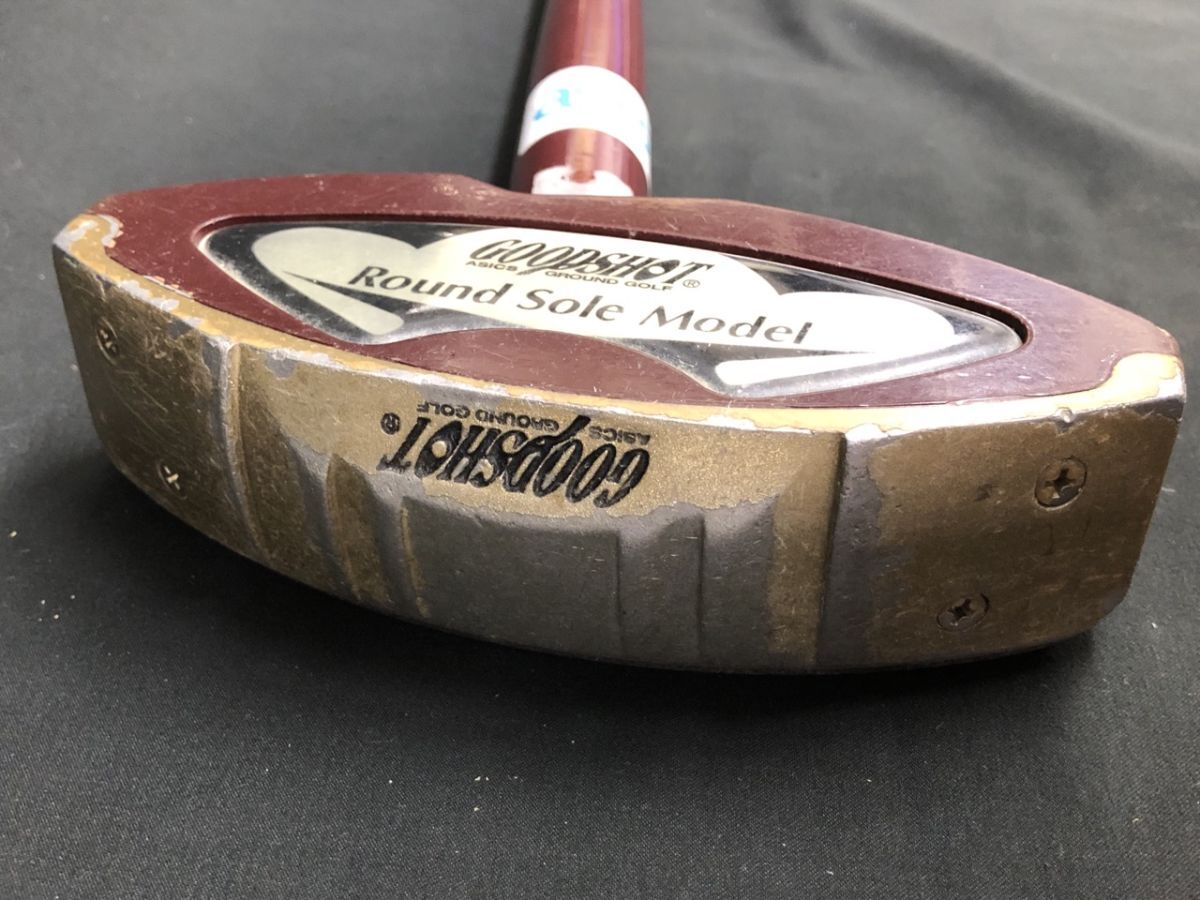 1104-208MKND3851 グラウンドゴルフ スポーツ用品 Round Sole Model GGG128 ケース ボール付_画像9