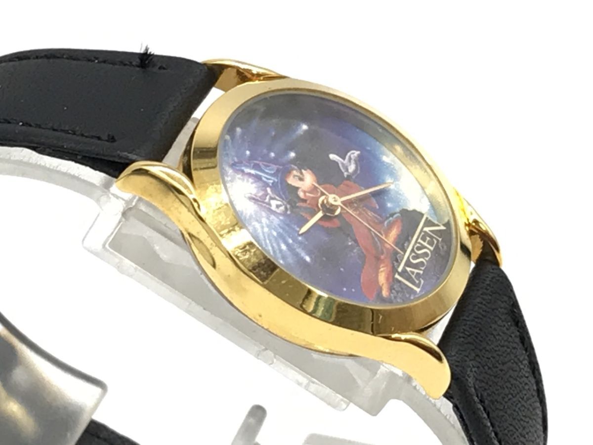 1104-508TYD3998 RP 腕時計 LASSEN Disney ディズニー ミッキーマウス クォーツ 不動 ケース有り_画像5