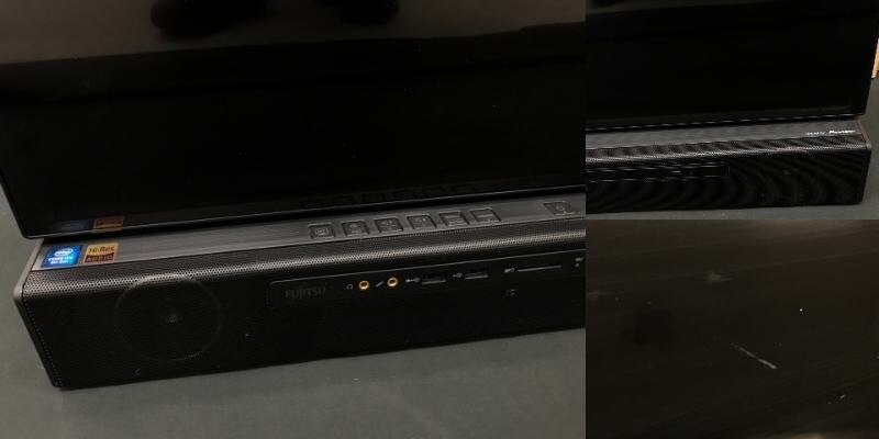 1104-114TYH3940 PC パソコン FUJITSU 富士通 FMVF90C3B FMV ESPRIMO デスクトップ キーボード マウス 説明書 箱有 通電◯_画像5