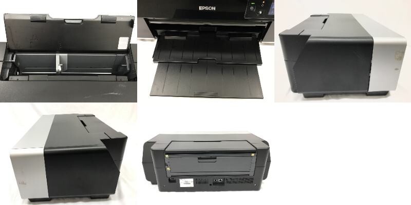 1104-119TYH3945 プリンター EPSON エプソン B471A/PX-5V 通電◯/インク ケンダマ KEN-MB マットブラック/ICBK64/ICLC64付_画像10