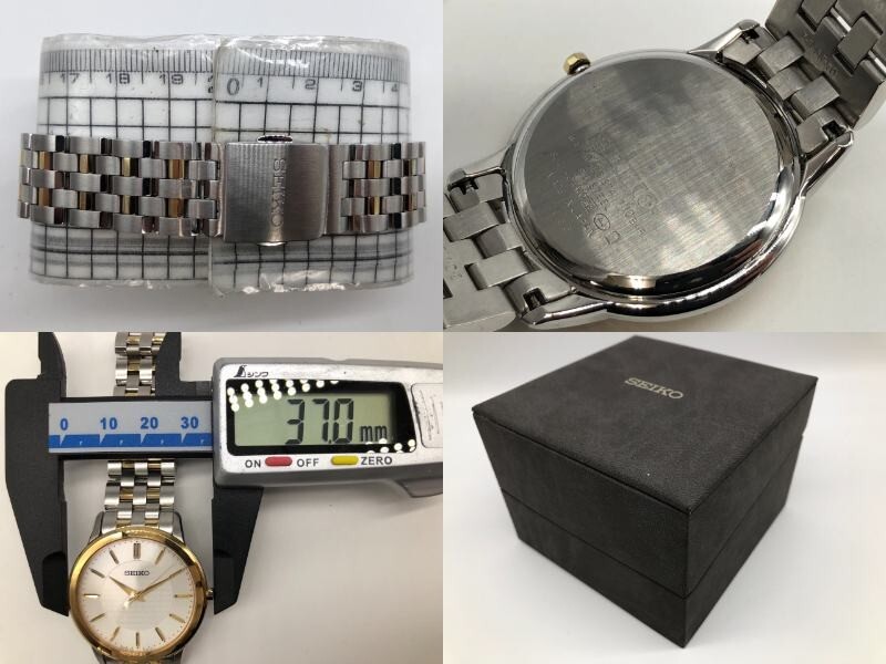 1104-201MKYD3992 腕時計 不動 SEIKO セイコー 8J41-0AM0 メンズ クォーツ コンビカラー 付属品有_画像9