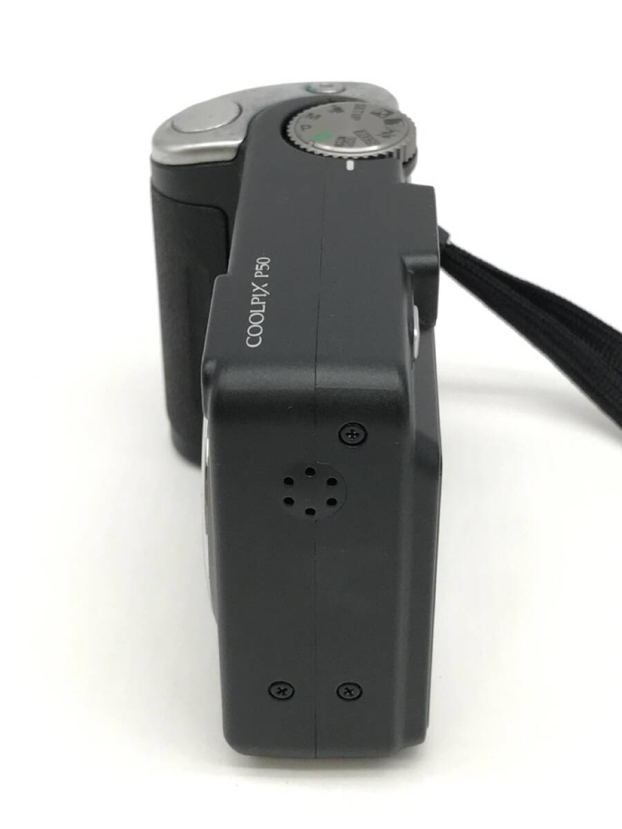 1104-505TYG3813 RP コンパクトデジタルカメラ Nikon ニコン COOLPIX P50 説明書 ケース付き ジャンク_画像7