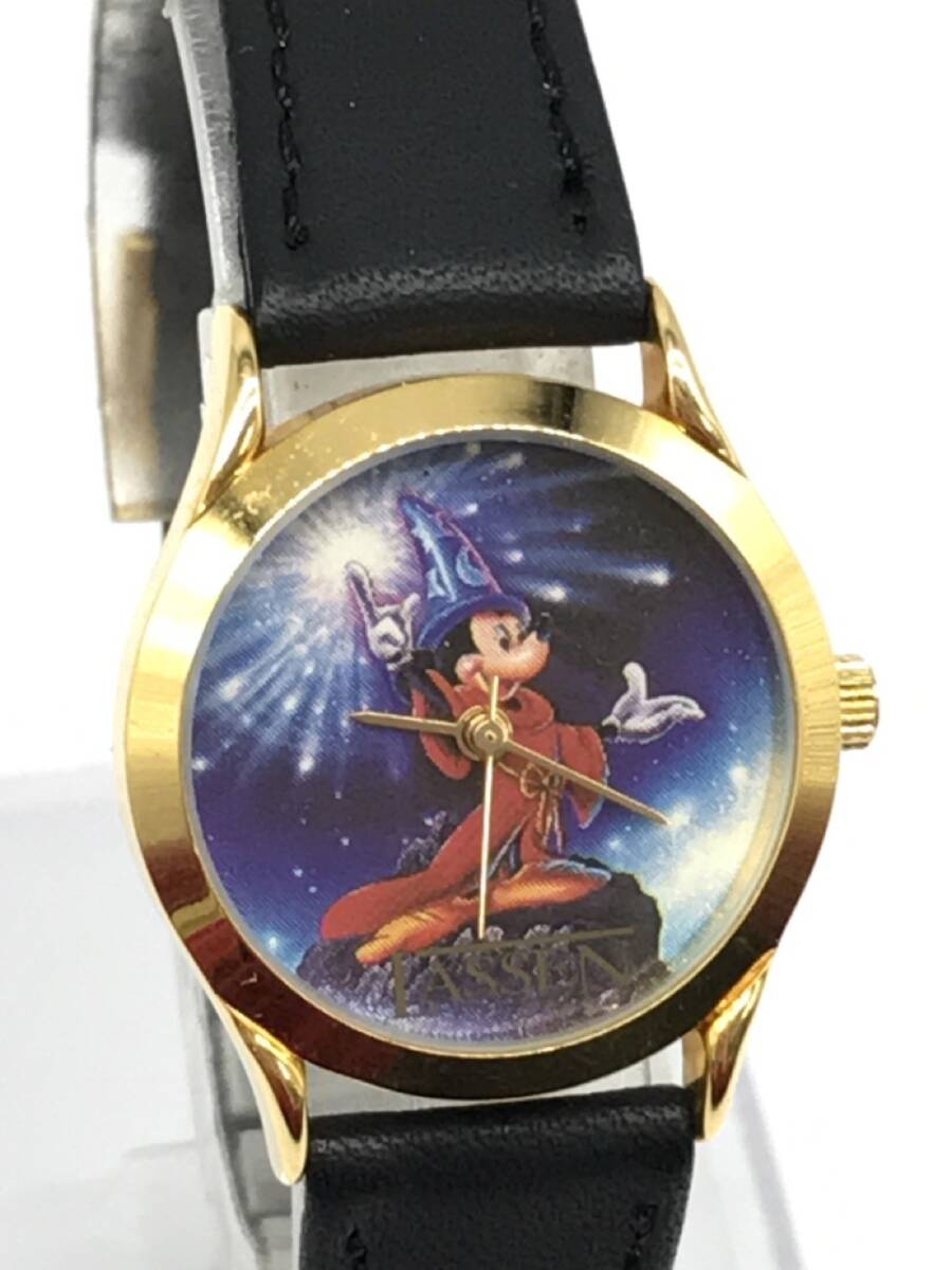 1104-508TYD3998 RP 腕時計 LASSEN Disney ディズニー ミッキーマウス クォーツ 不動 ケース有り_画像3