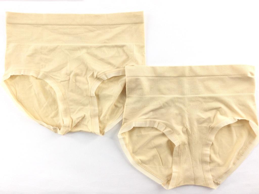 ジニエ Genie コンフィーショーツ 2枚セット 吸汗速乾 接触冷感 LL ミルキーベージュ 送料250円 夏_画像1