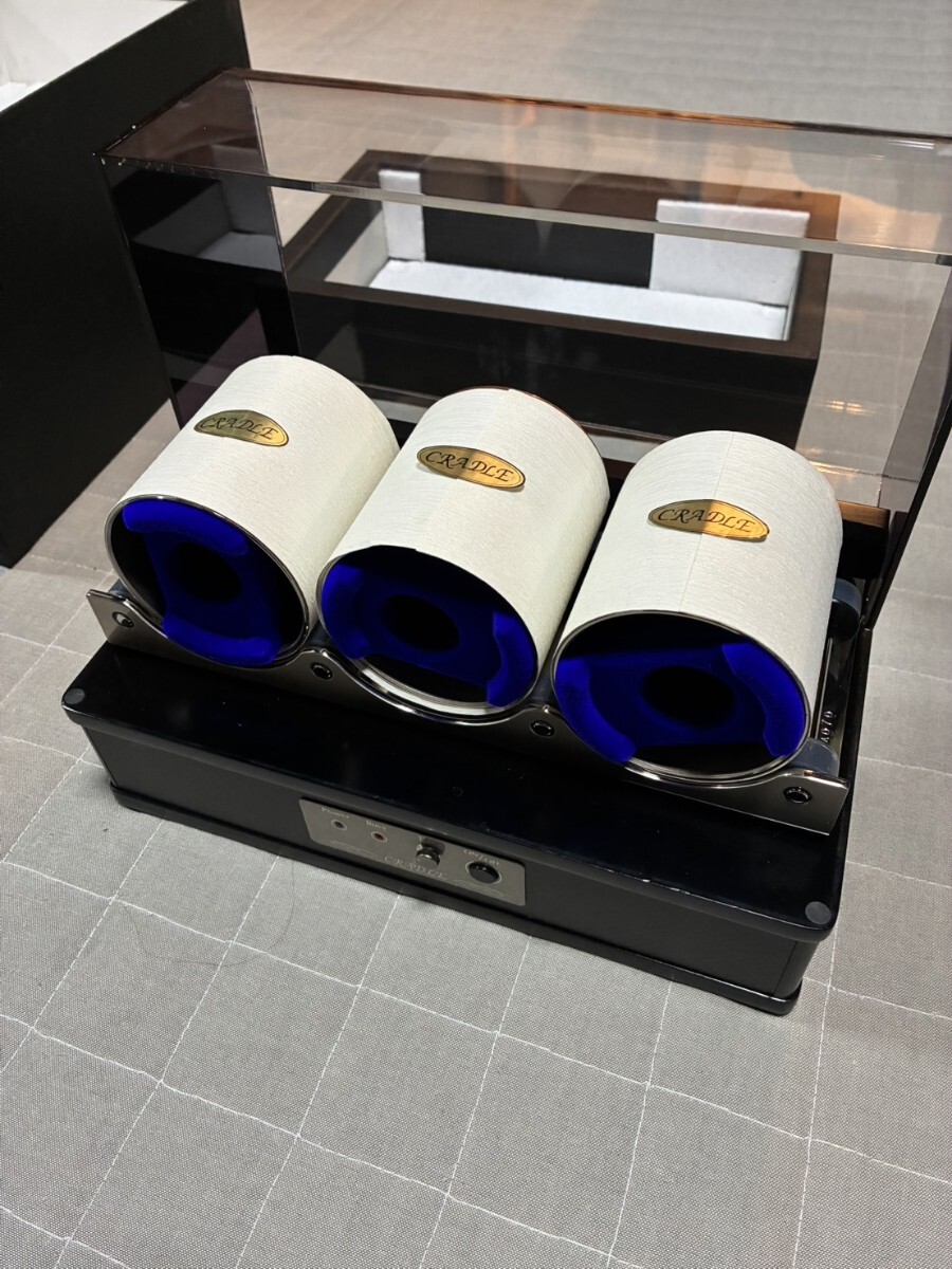 クレイドル ウォッチワインダー 3連_画像4