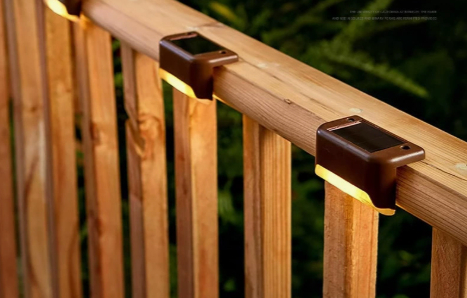  солнечный свет LED сад наружный двор водонепроницаемый l type яркий модный класть type солнечный 4 шт. комплект сенсор . лестница предотвращение преступления вход Y20239f-2