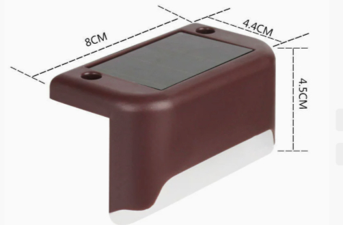  солнечный свет LED сад наружный двор водонепроницаемый l type яркий модный класть type солнечный 4 шт. комплект сенсор . лестница предотвращение преступления вход Y20239f-2