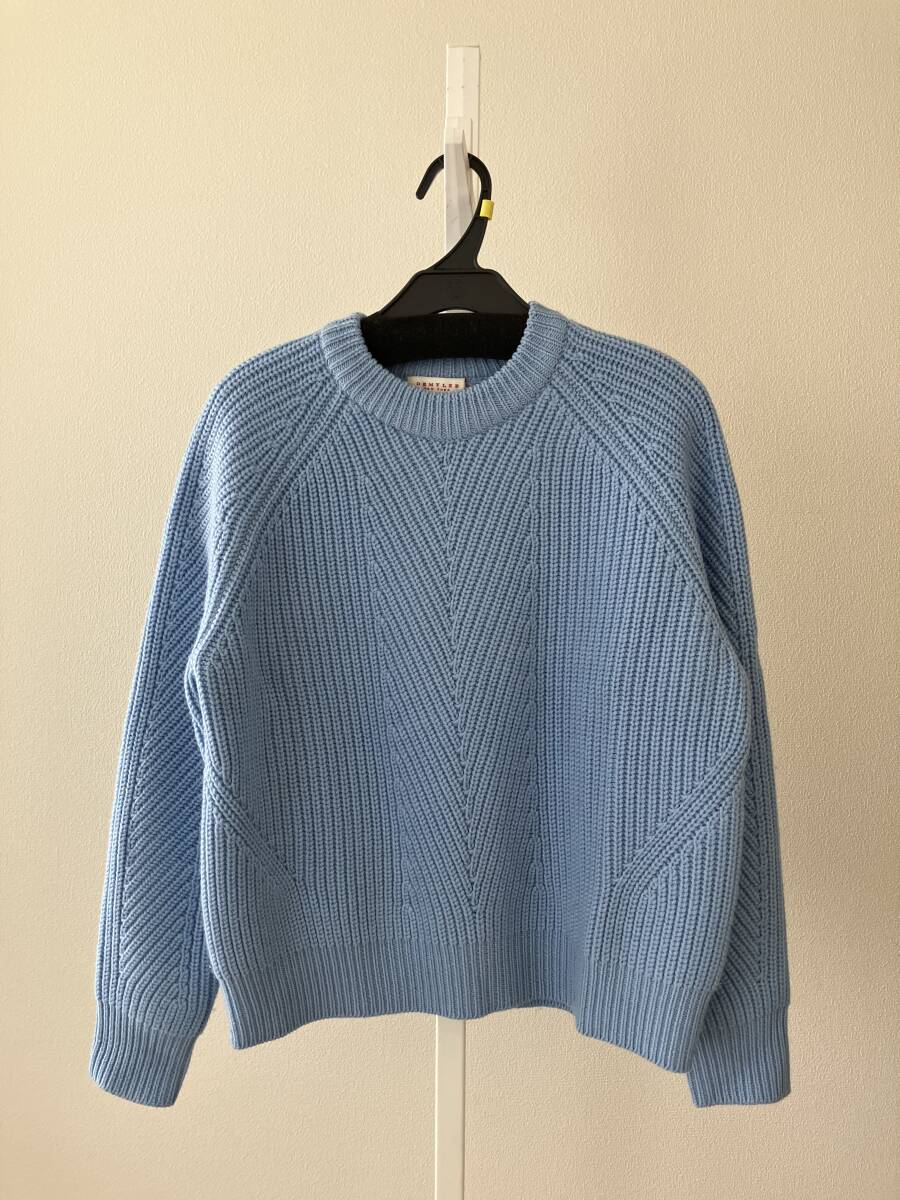 【美品】DEMYLEE デミリー CHELSEA セーター ライトブルー XS_画像4