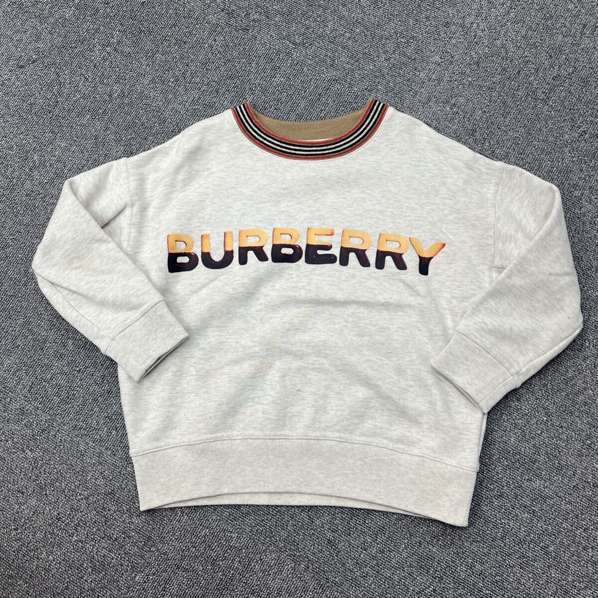 1000円スタート★SIZE：6Y　116cm★BURBERRY/バーバリー　スェット　トレーナー　チョコビスケット_画像1