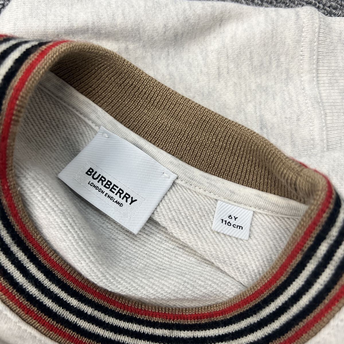 1000円スタート★SIZE：6Y　116cm★BURBERRY/バーバリー　スェット　トレーナー　チョコビスケット_画像6