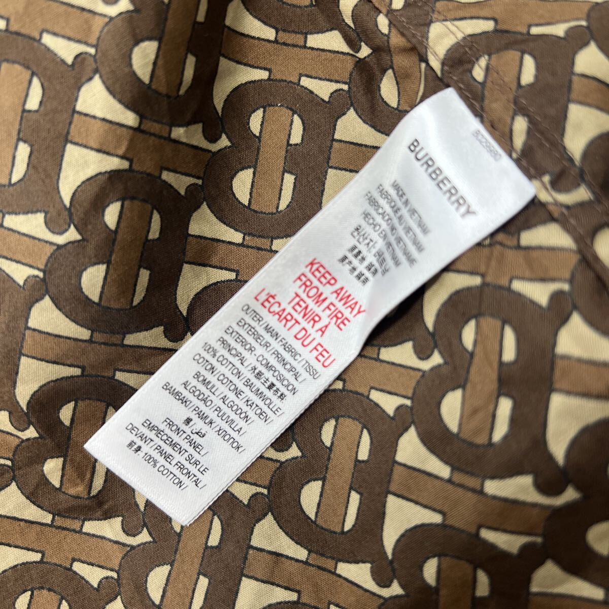 1000円スタート★SIZE:8Y 128cm★BURBERRY/バーバリー ロゴプリント シャツ_画像7