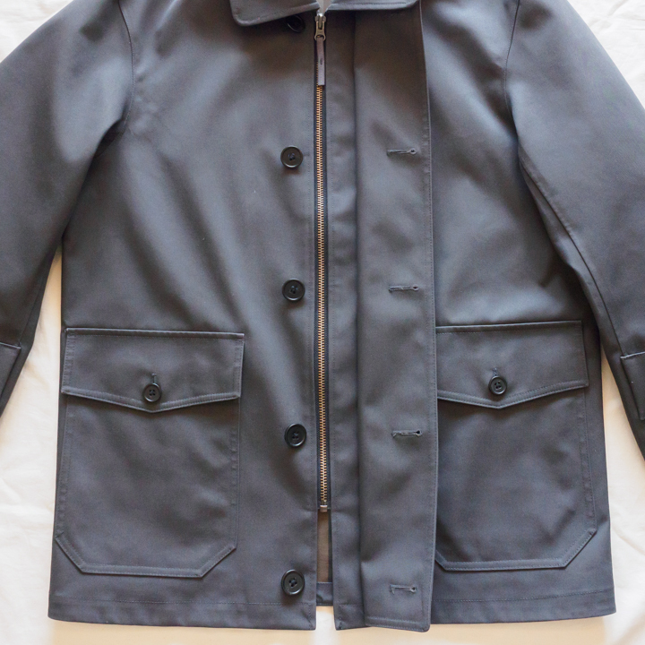 Uniqlo U ハーフコート ダークグレー Sサイズ_画像4