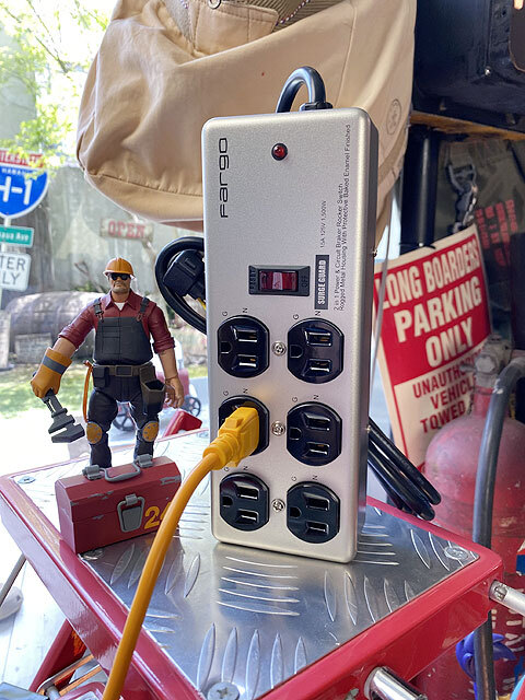 インダストリアル スチールタップ (6個口) OAタップ 電源タップ ■ アメリカン雑貨 アメリカ雑貨 マルチタップ_画像3