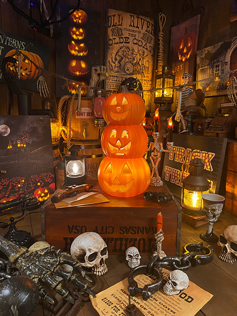 パンプキンランタン (トリプルフェイス) ハロウィン ジャック・オ・ランタン 3連ランタン ■ パーティー 飾り アメリカ雑貨_画像7