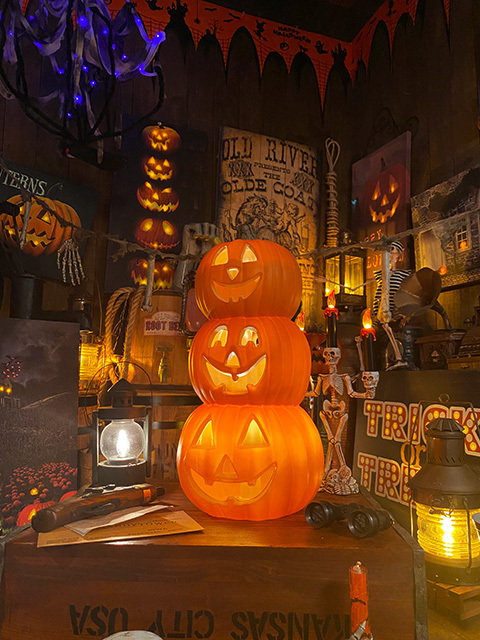 パンプキンランタン (トリプルフェイス) ハロウィン ジャック・オ・ランタン 3連ランタン ■ パーティー 飾り アメリカ雑貨_画像8