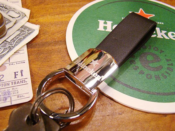 ハイネケン　フェイクレザーキーホルダー アメリカ雑貨 アメリカン雑貨_画像2