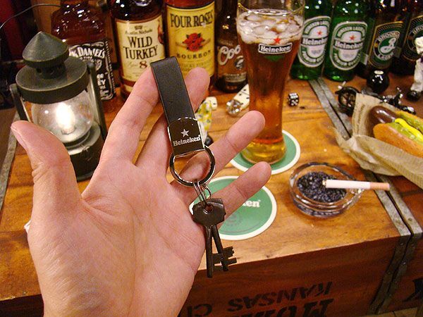 ハイネケン　フェイクレザーキーホルダー アメリカ雑貨 アメリカン雑貨_画像5