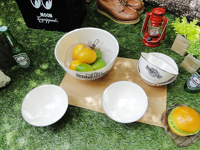 ハーレーダビッドソン 1903エナメルボウル 5Pセット アメリカ雑貨 アメリカン雑貨_画像2