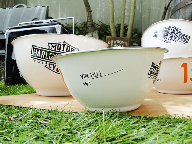 ハーレーダビッドソン 1903エナメルボウル 5Pセット アメリカ雑貨 アメリカン雑貨_画像5